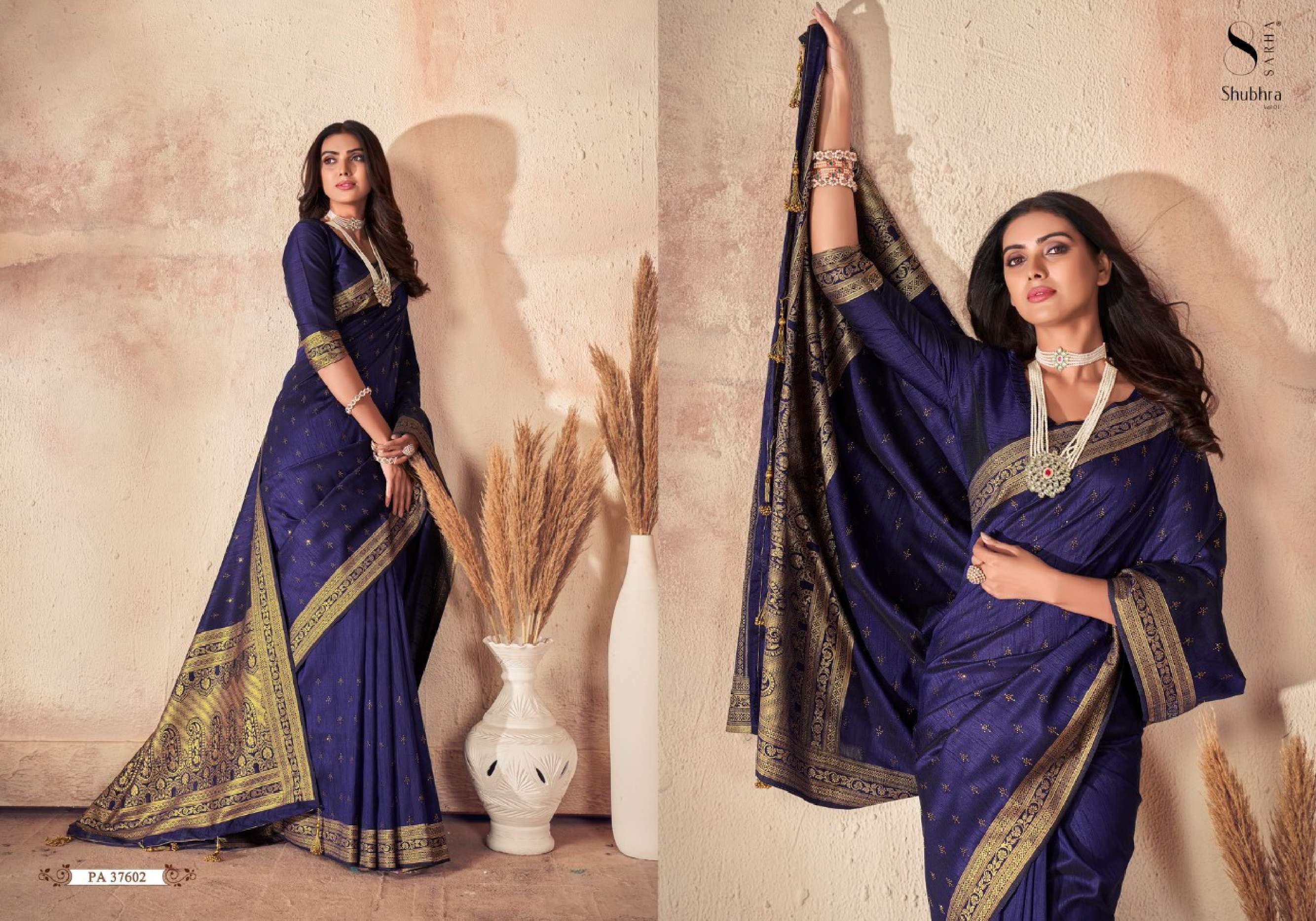 Aura Shubhra Vol 1 Occasional Designer Silk Saree Wholesale catalog