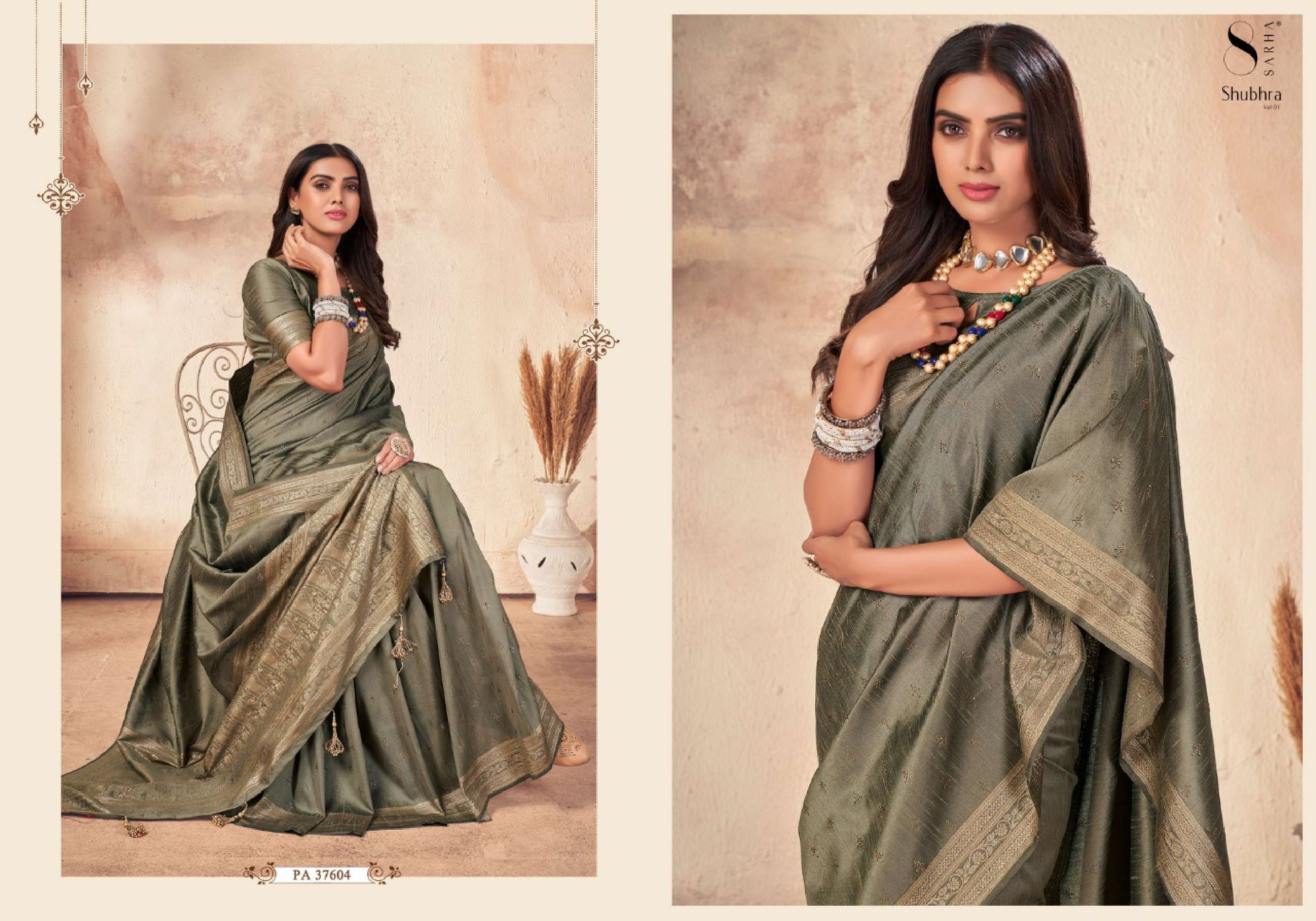 Aura Shubhra Vol 1 Occasional Designer Silk Saree Wholesale catalog