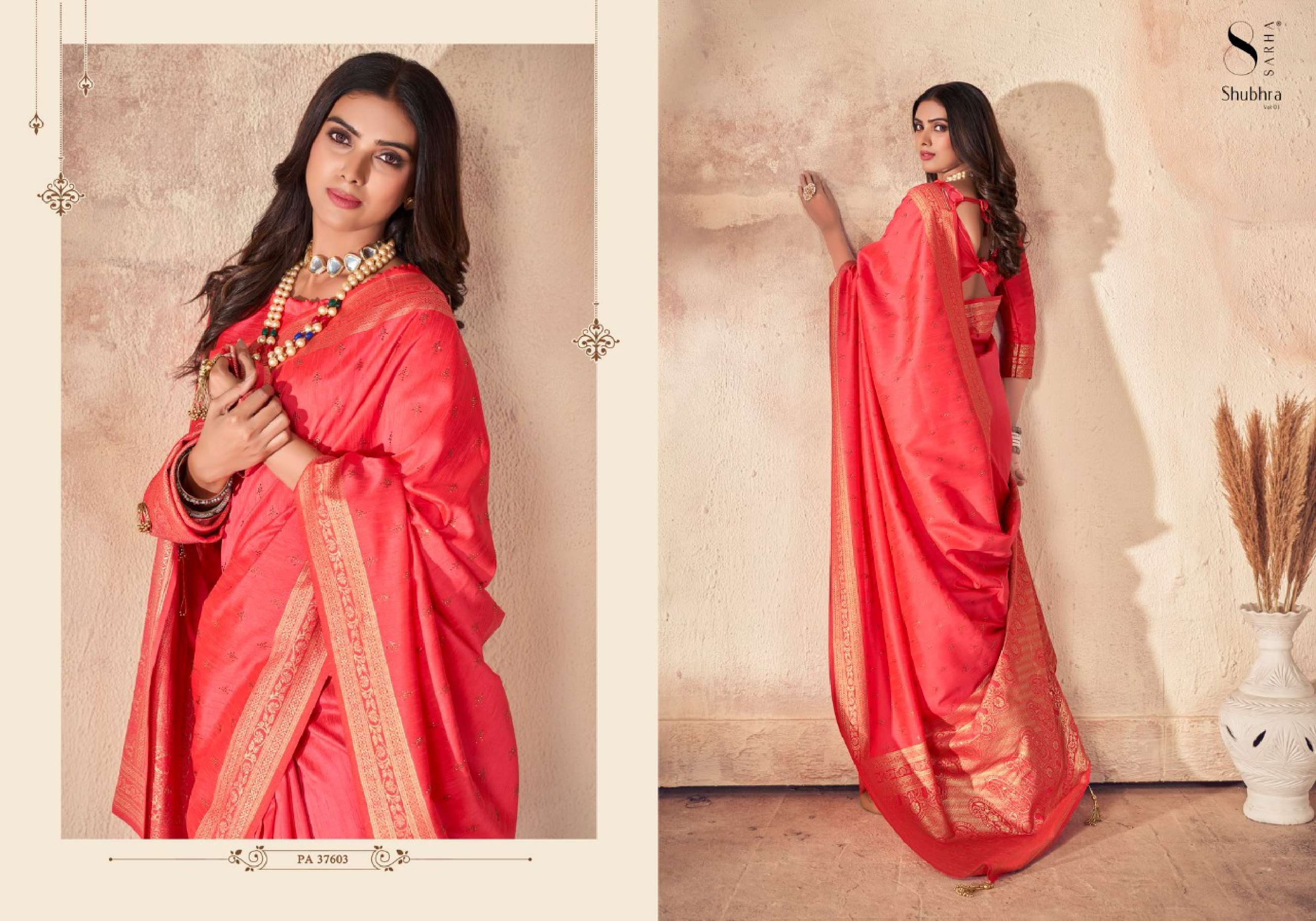Aura Shubhra Vol 1 Occasional Designer Silk Saree Wholesale catalog