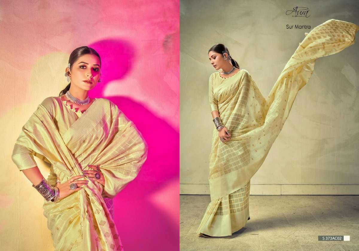 Aura Sur Mantra Exclusive Designer Cotton Saree Wholesale catalog