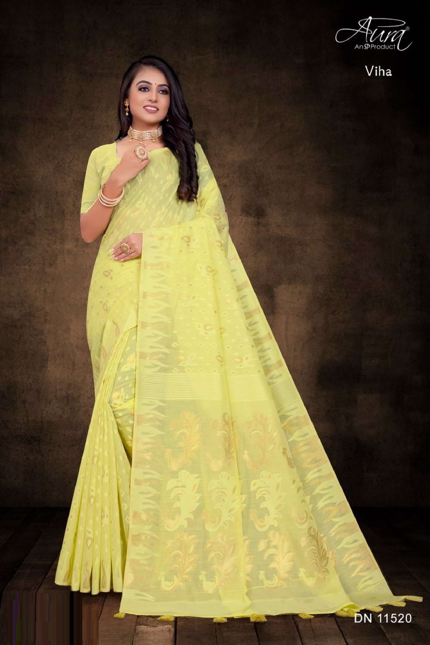 Aura Viha Fastive Designer Cotton Saree Wholesale catalog