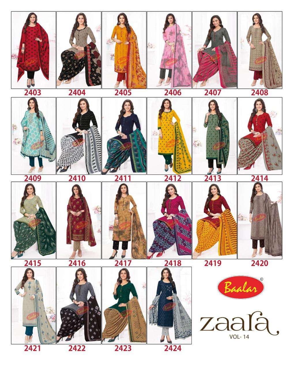 Baalar Zaara Vol-14 Wholesale catalog