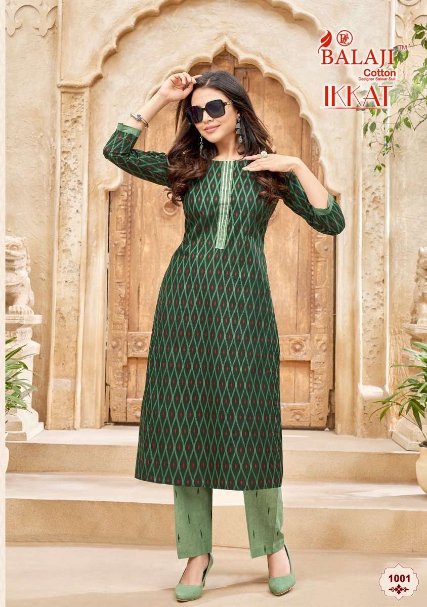 Balaji Ikkat – Kurti With Pant at wholesale catalog