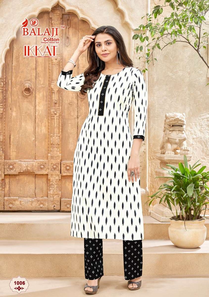 Balaji Ikkat – Kurti With Pant at wholesale catalog