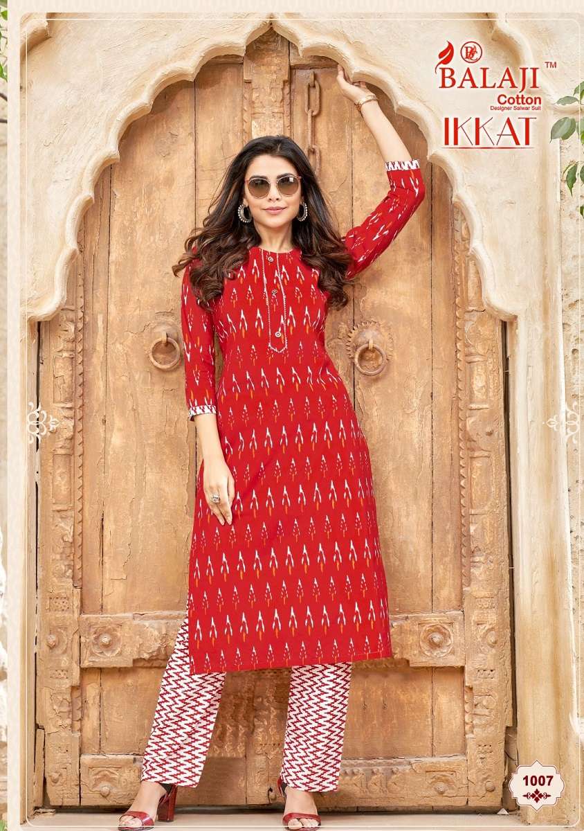 Balaji Ikkat – Kurti With Pant at wholesale catalog