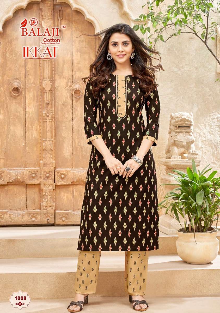Balaji Ikkat – Kurti With Pant at wholesale catalog