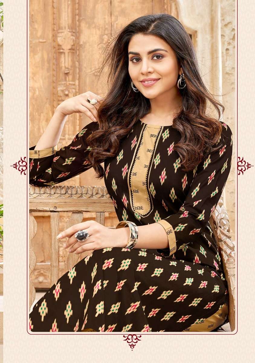 Balaji Ikkat – Kurti With Pant at wholesale catalog