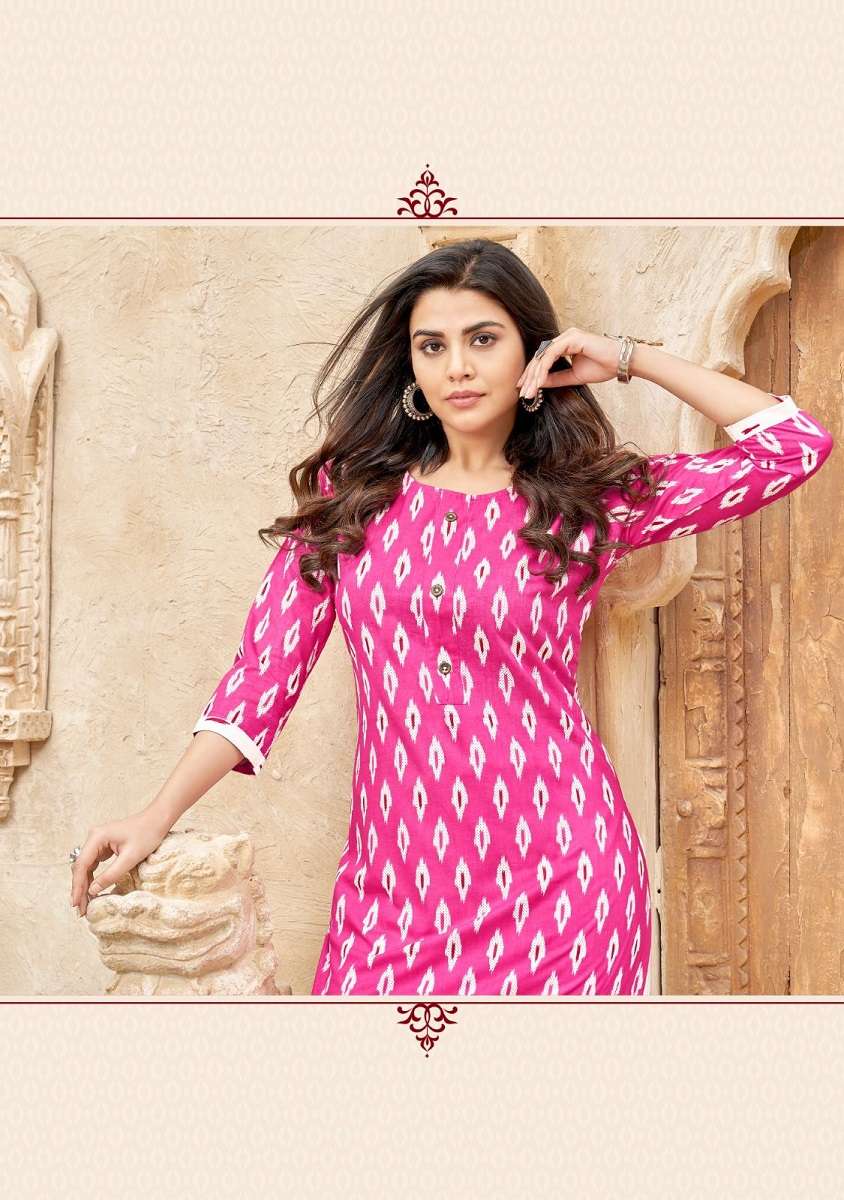 Balaji Ikkat – Kurti With Pant at wholesale catalog