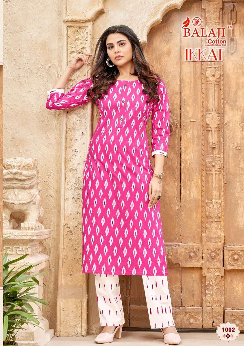 Balaji Ikkat – Kurti With Pant at wholesale catalog