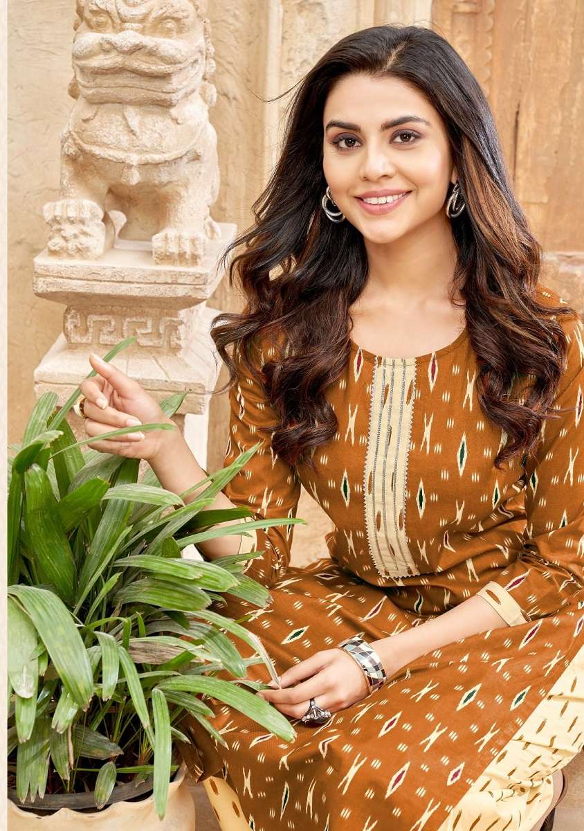 Balaji Ikkat – Kurti With Pant at wholesale catalog