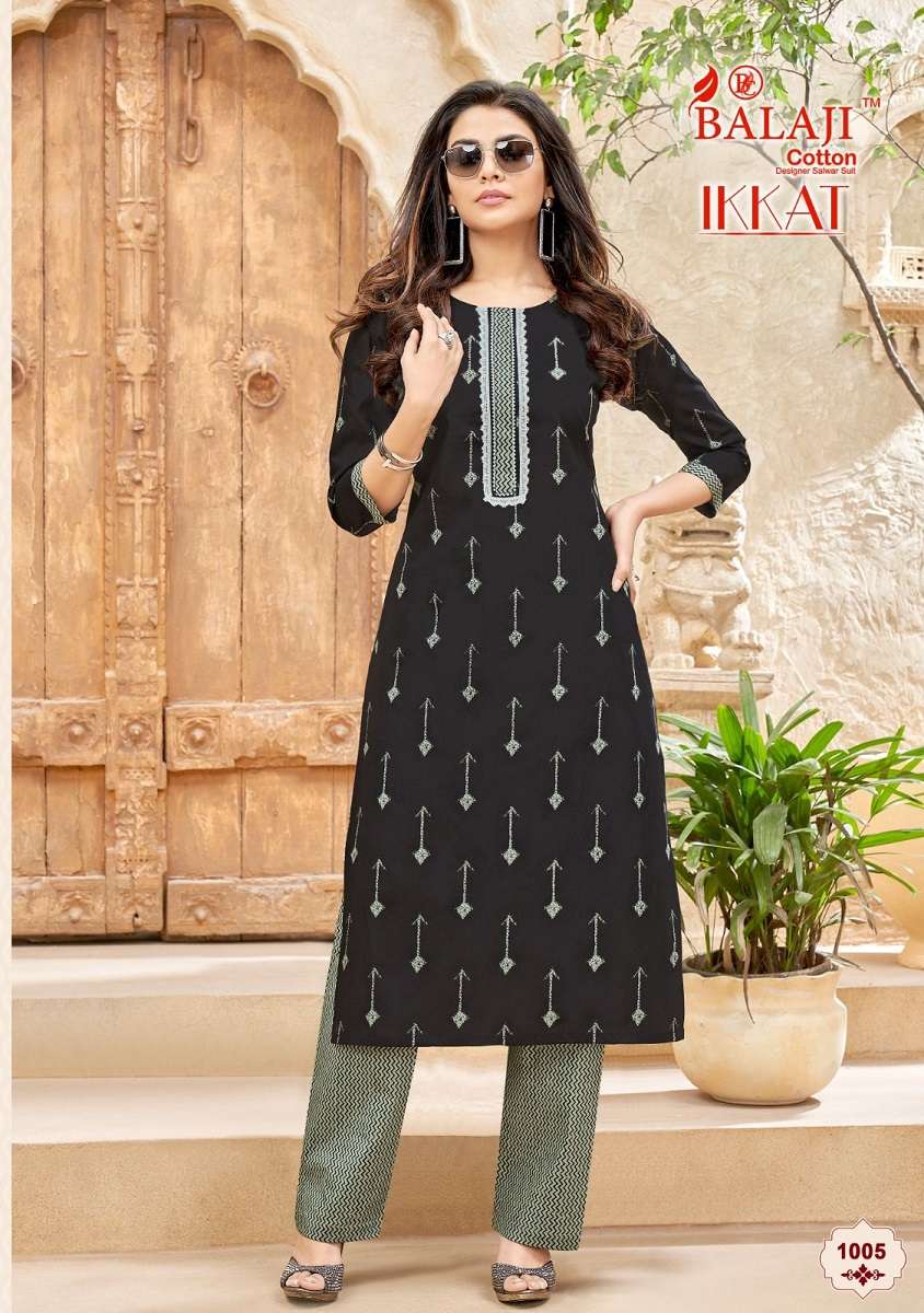 Balaji Ikkat – Kurti With Pant at wholesale catalog