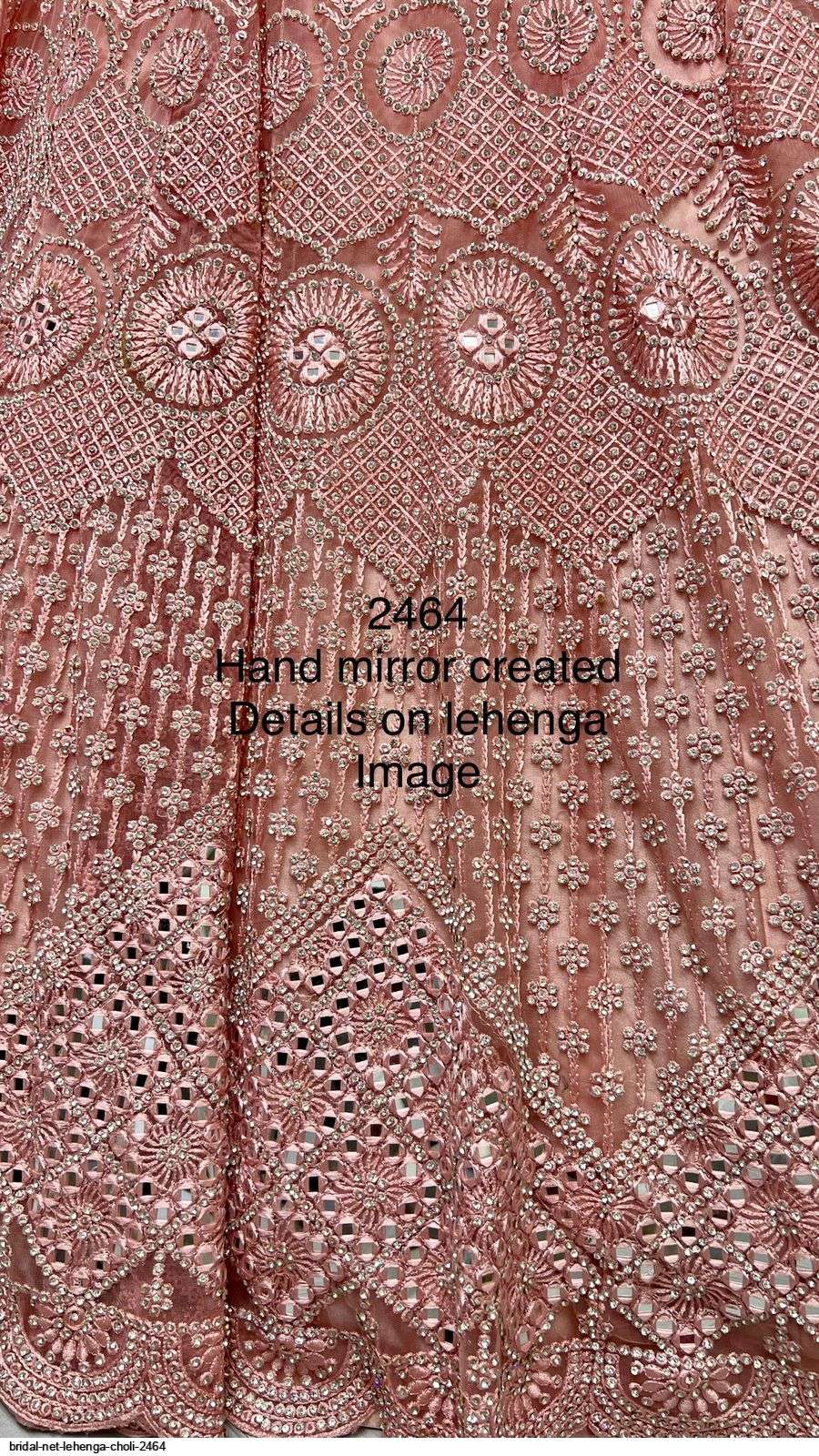 BRIDAL NET LEHENGA CHOLI 2464 Wholesale catalog