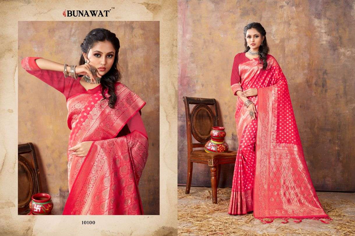 Bunawat Akansha Designer Banarasi Silk Saree Wholesale catalog