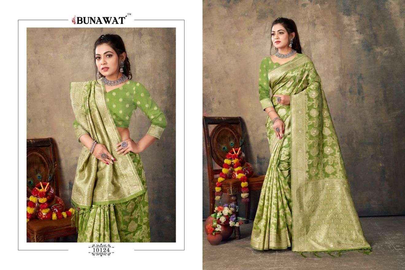 Bunawat Kalash Designer Organza Saree Wholesale catalog