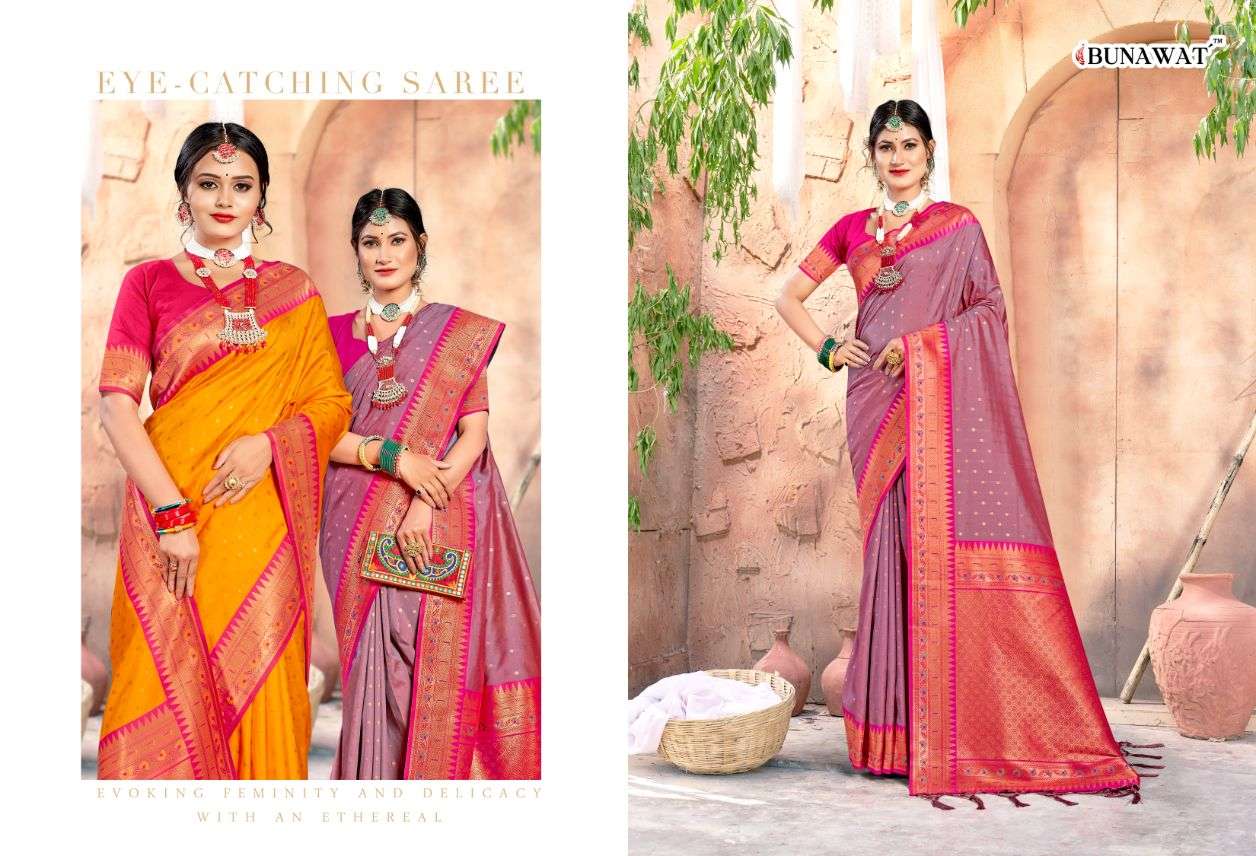 Bunawat Sruti Occasional Banarasi Silk Saree Wholesale catalog