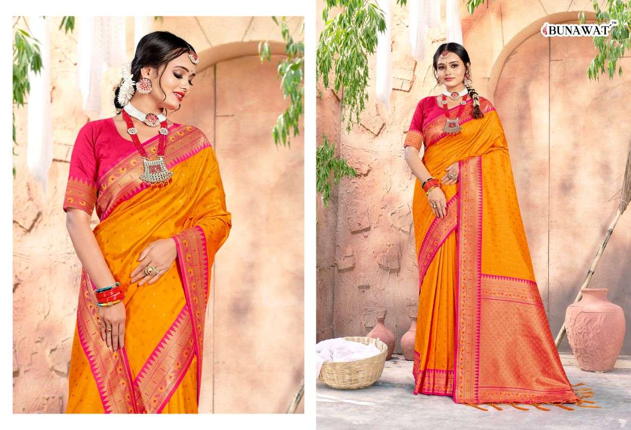 Bunawat Sruti Occasional Banarasi Silk Saree Wholesale catalog