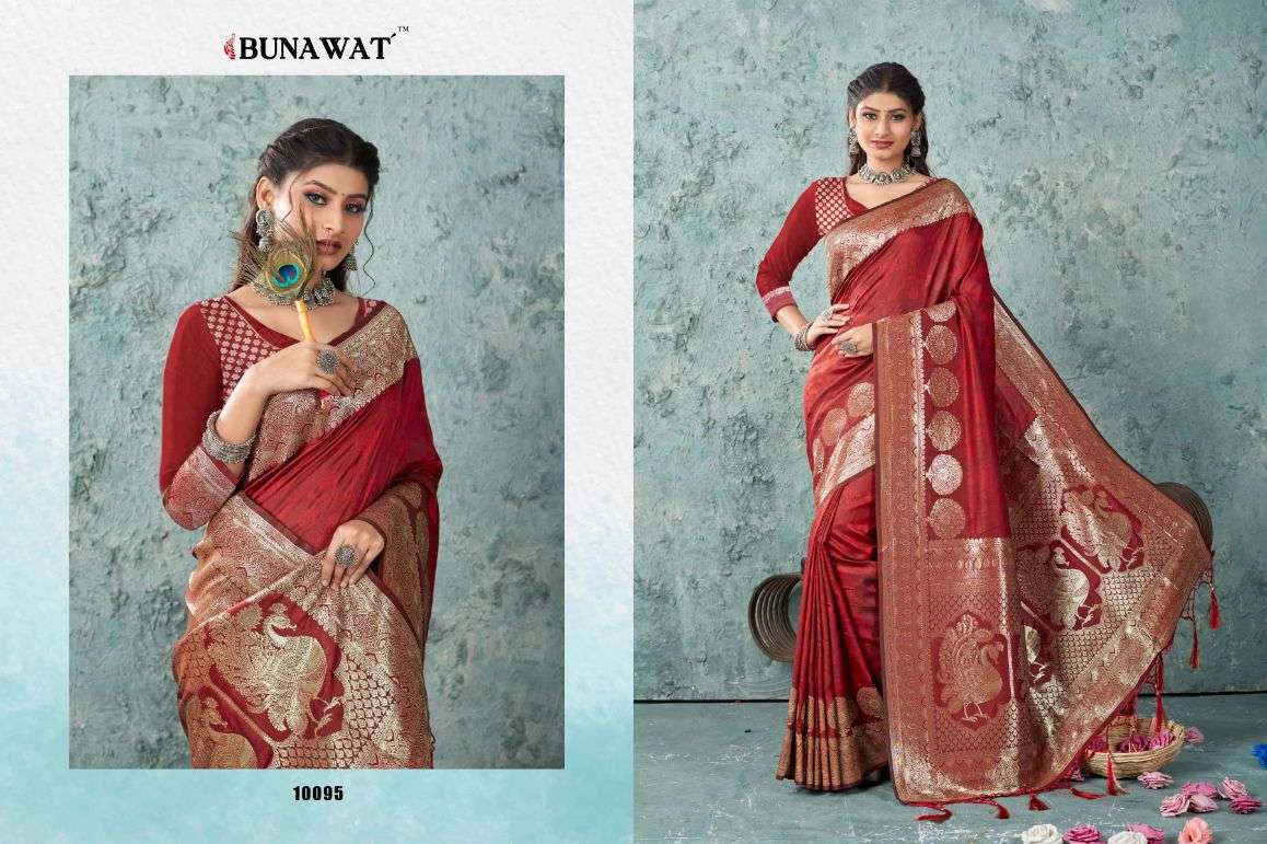 Bunawat Var Vadhu Designer Banarasi Silk Saree Wholesale catalog