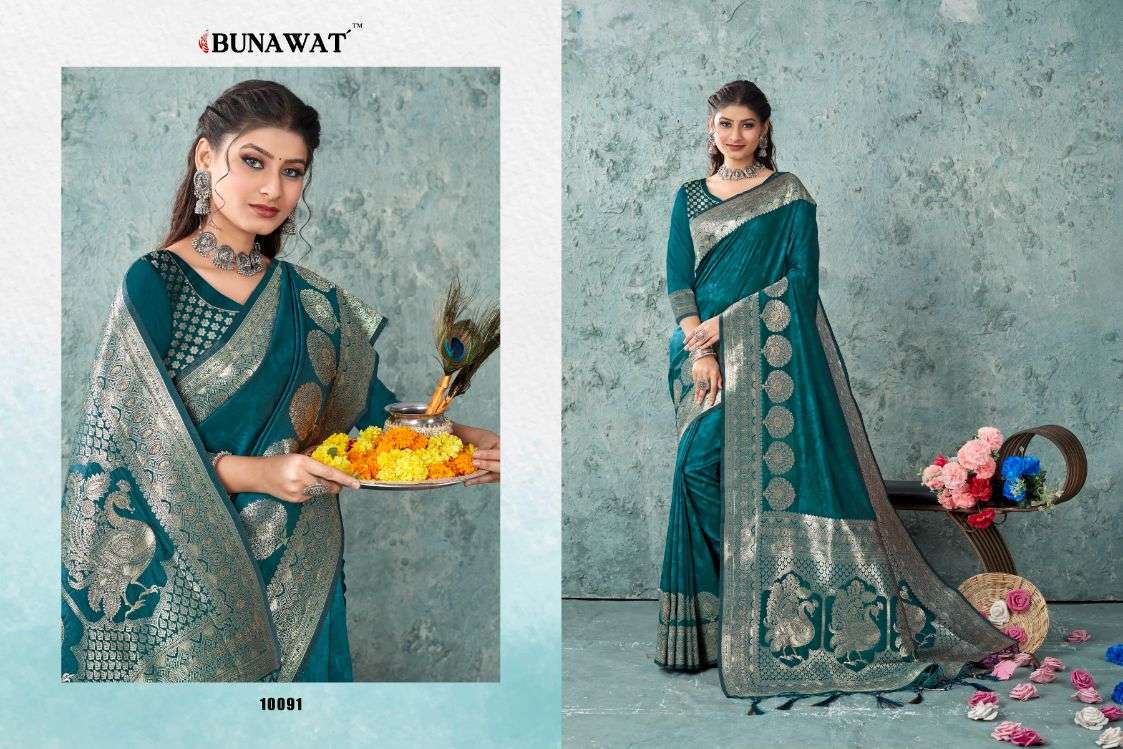 Bunawat Var Vadhu Designer Banarasi Silk Saree Wholesale catalog