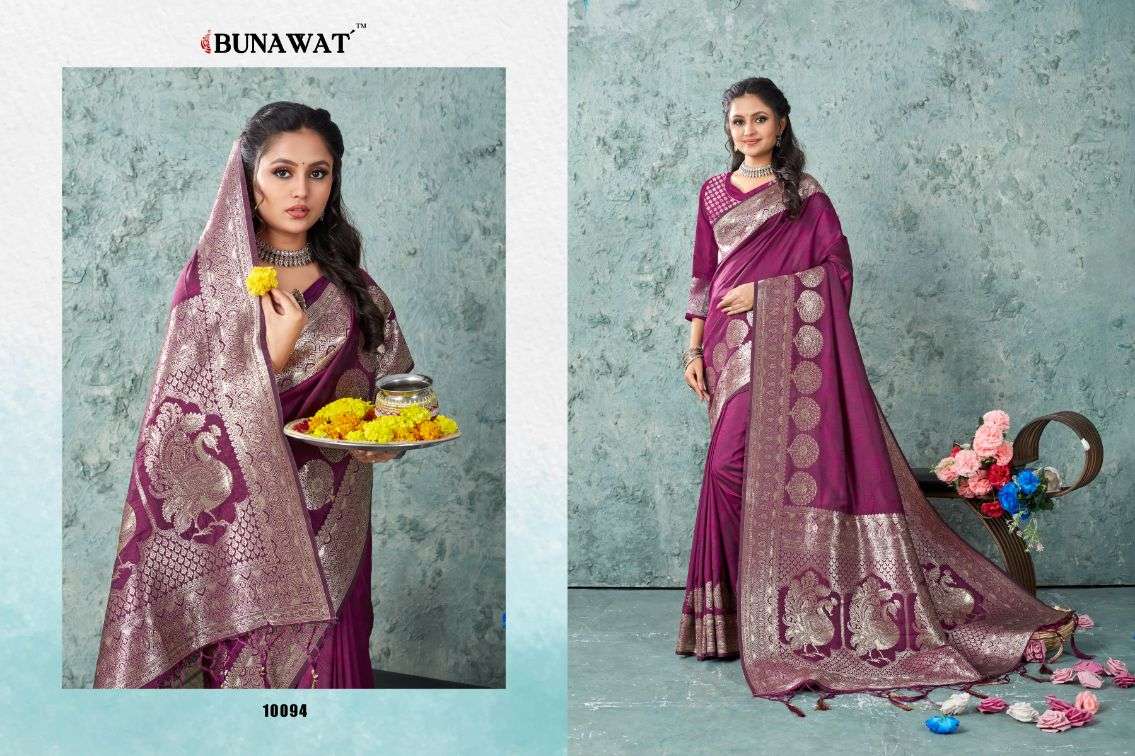 Bunawat Var Vadhu Designer Banarasi Silk Saree Wholesale catalog