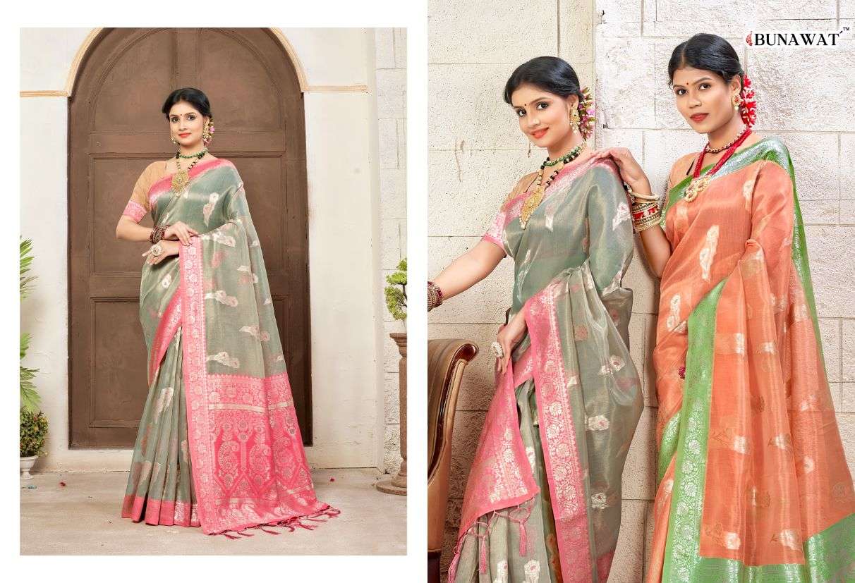 Bunawat Vibhor Designer Cotton Wedding Saree Wholesale catalog
