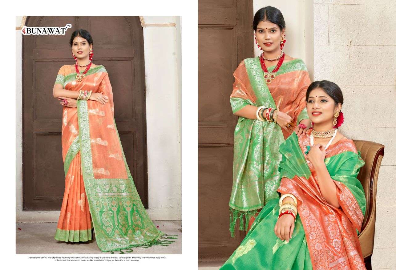 Bunawat Vibhor Designer Cotton Wedding Saree Wholesale catalog