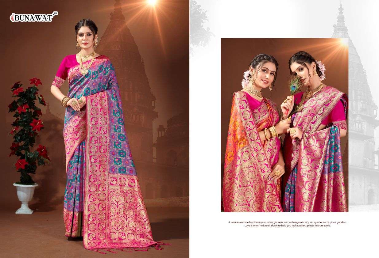 Bunawat Vishva Exclusive Patola Silk Saree Wholesale catalog