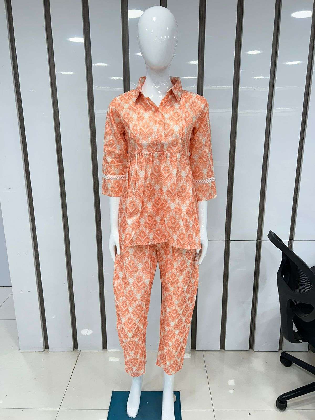Co ord sets Cotton Digital Pribt Kurti wholesale Catalog