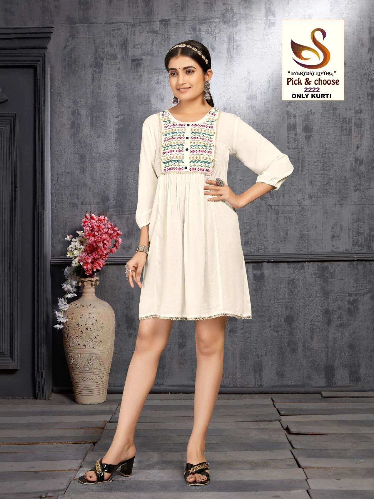 Combo Tunic Collection Fabric Pure Viscose WRINKLE RAYON Wholesale catalog