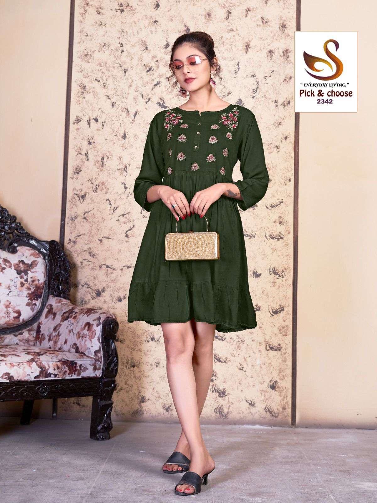 Combo Tunic Collection Fabric Pure Viscose WRINKLE RAYON Wholesale catalog