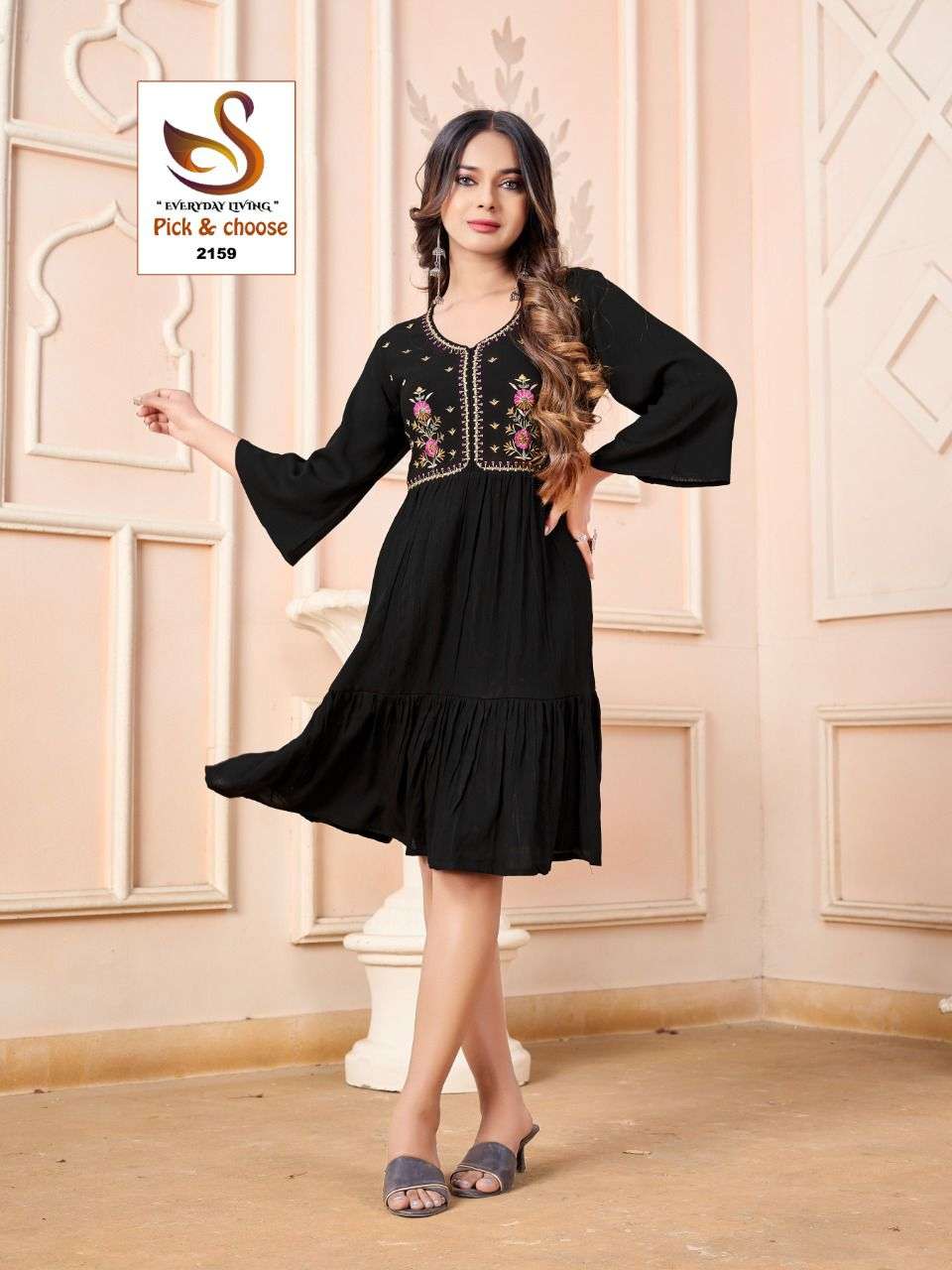 Combo Tunic Collection Fabric Pure Viscose WRINKLE RAYON Wholesale catalog