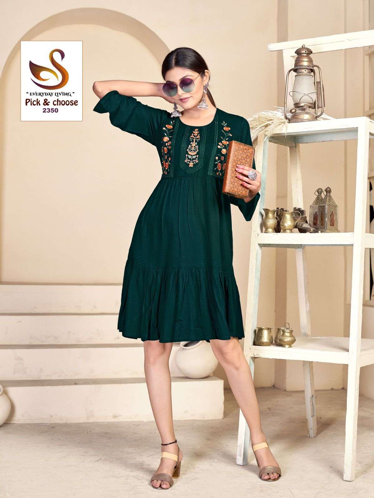Combo Tunic Collection Fabric Pure Viscose WRINKLE RAYON Wholesale catalog