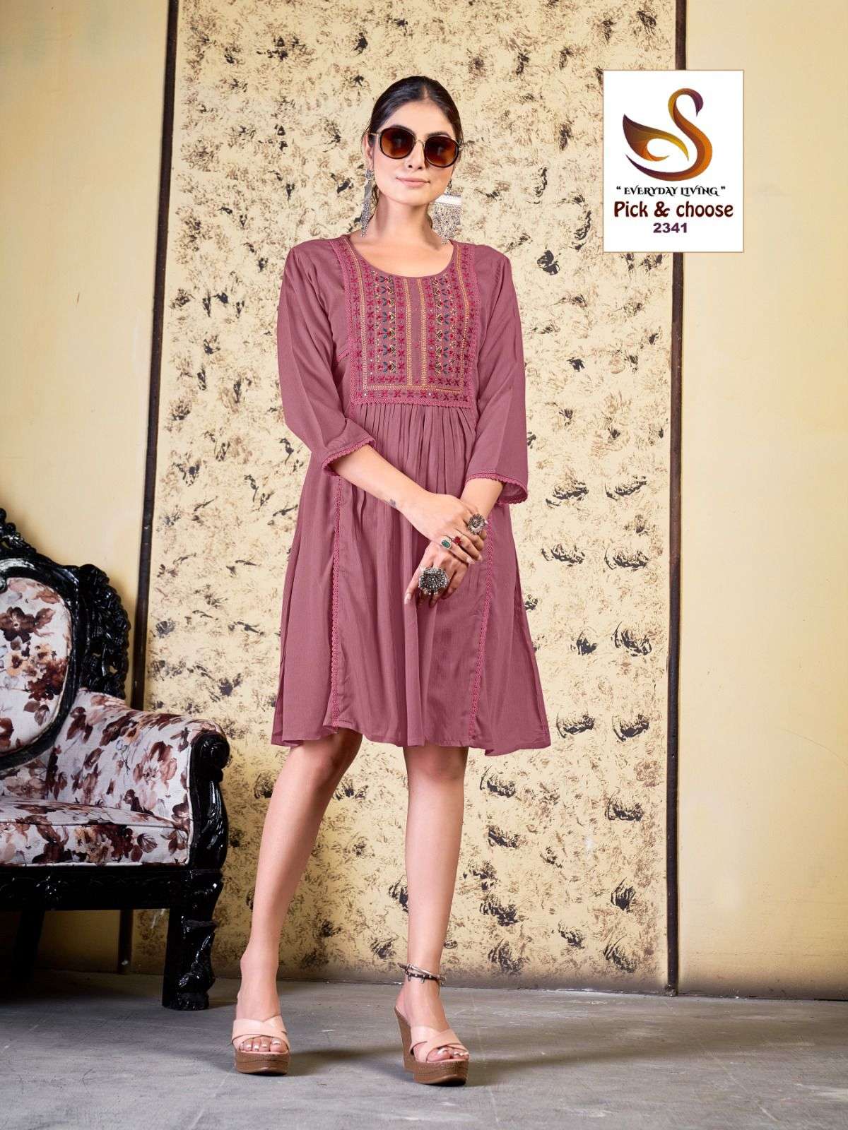Combo Tunic Collection Fabric Pure Viscose WRINKLE RAYON Wholesale catalog