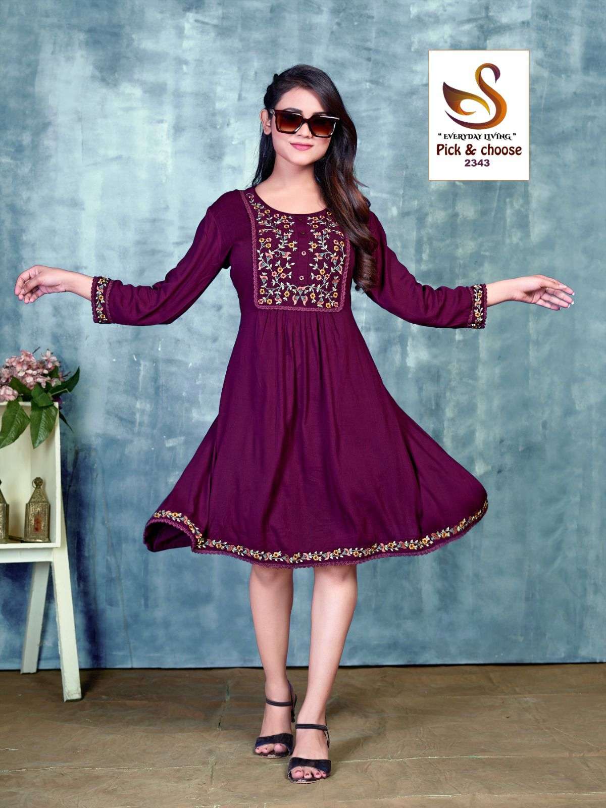 Combo Tunic Collection Fabric Pure Viscose WRINKLE RAYON Wholesale catalog