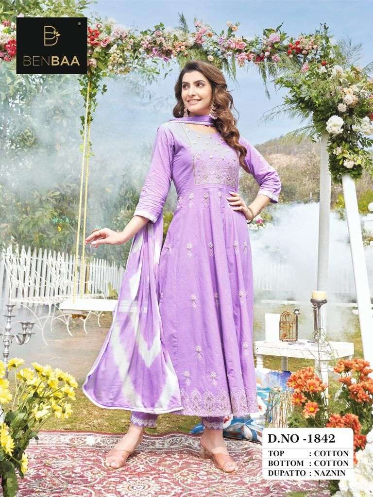 Cotton with lucknowi work  Kali patern back side work Wholesale catalog