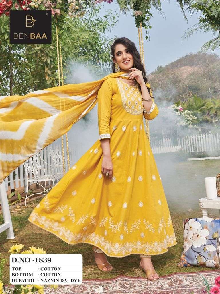 Cotton with lucknowi work  Kali patern back side work Wholesale catalog