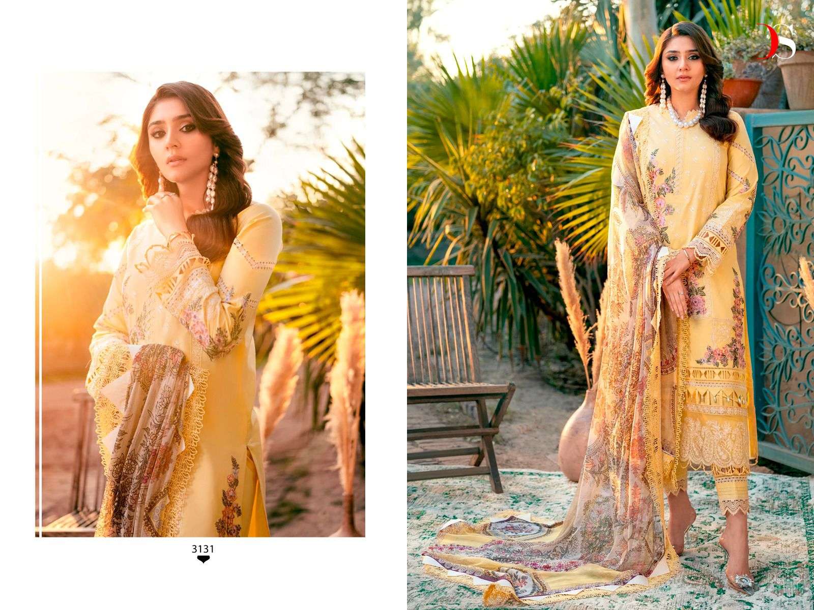 Deepsy Firdous Ombre 2 Cotton Dupatta Pakistani Suit Collection Wholesale catalog