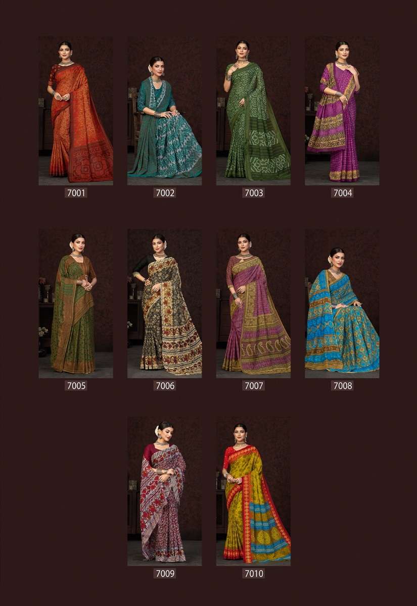 Deeptex Prime Time Vol-7 – Pure Cotton Saree Wholesale catalog 