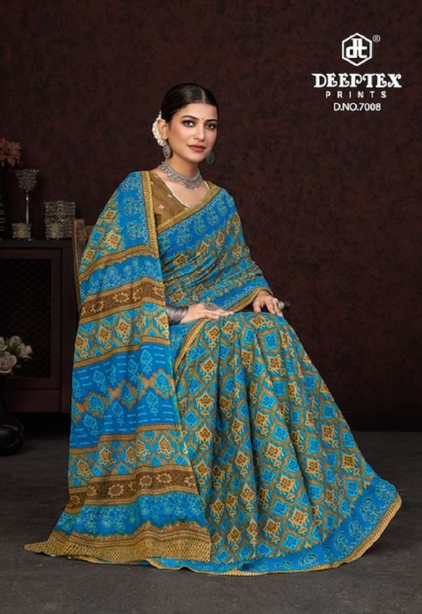 Deeptex Prime Time Vol-7 – Pure Cotton Saree Wholesale catalog 