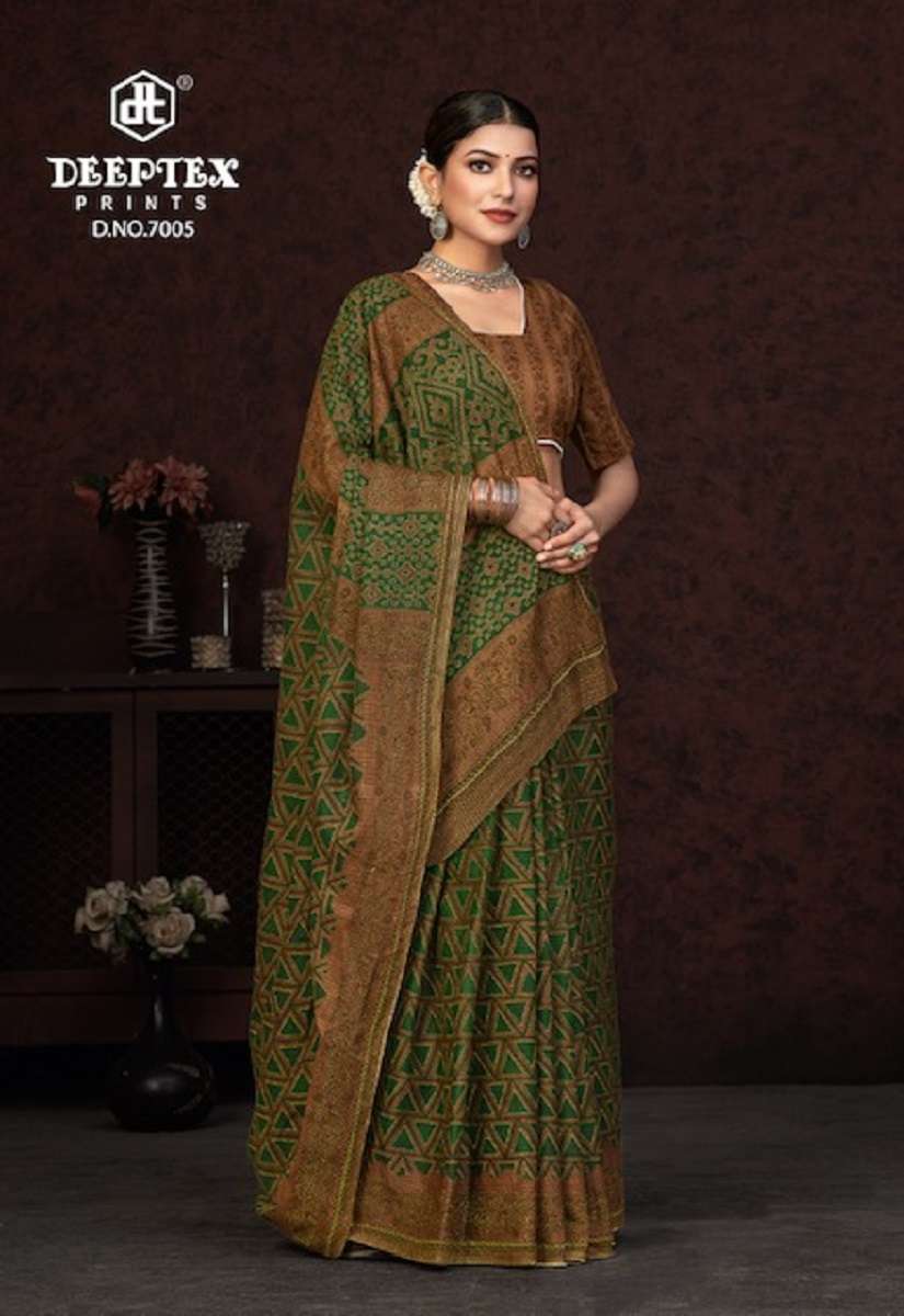 Deeptex Prime Time Vol-7 – Pure Cotton Saree Wholesale catalog 