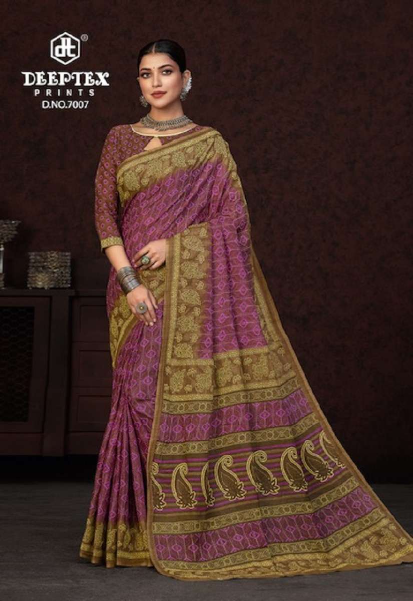 Deeptex Prime Time Vol-7 – Pure Cotton Saree Wholesale catalog 