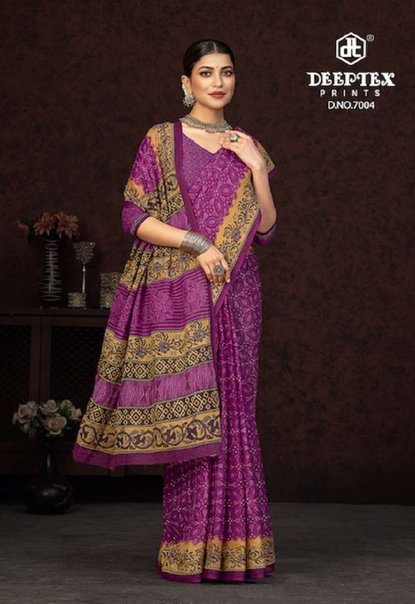 Deeptex Prime Time Vol-7 – Pure Cotton Saree Wholesale catalog 
