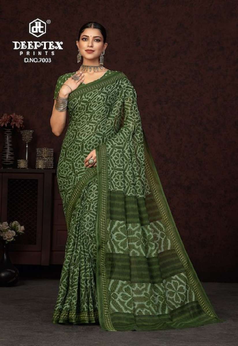 Deeptex Prime Time Vol-7 – Pure Cotton Saree Wholesale catalog 