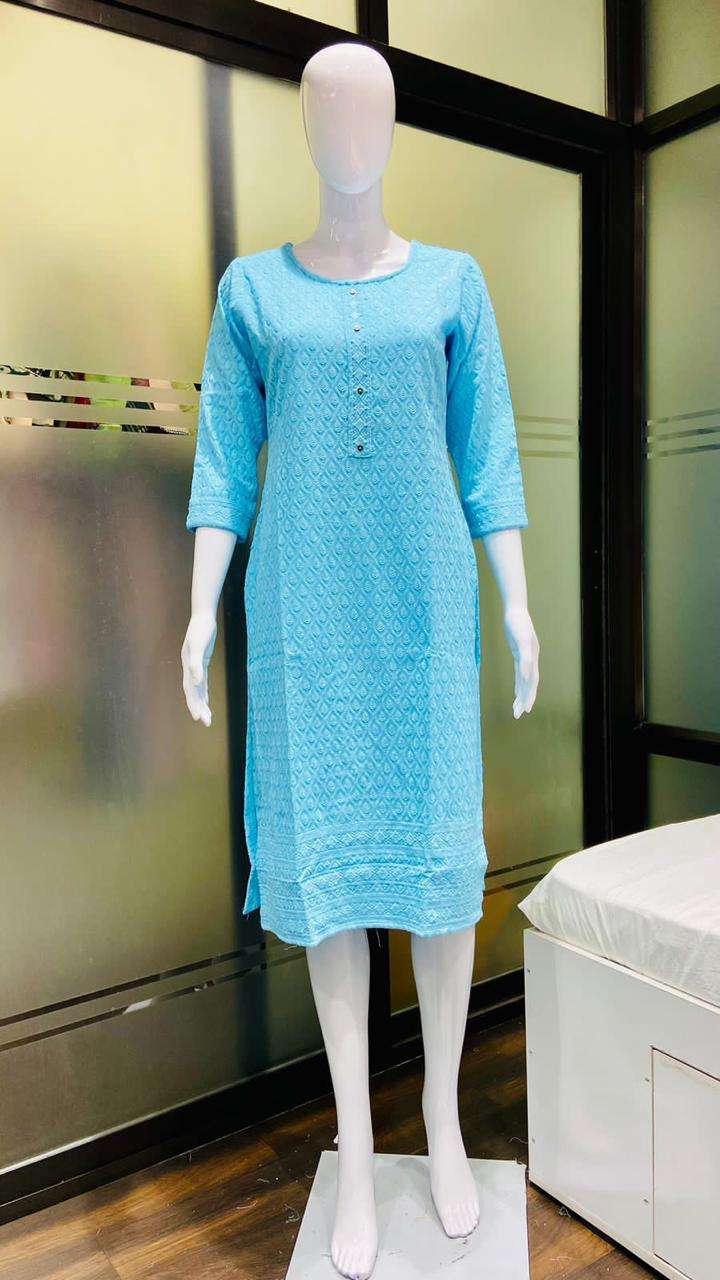 Chikan work kurti designs best sale