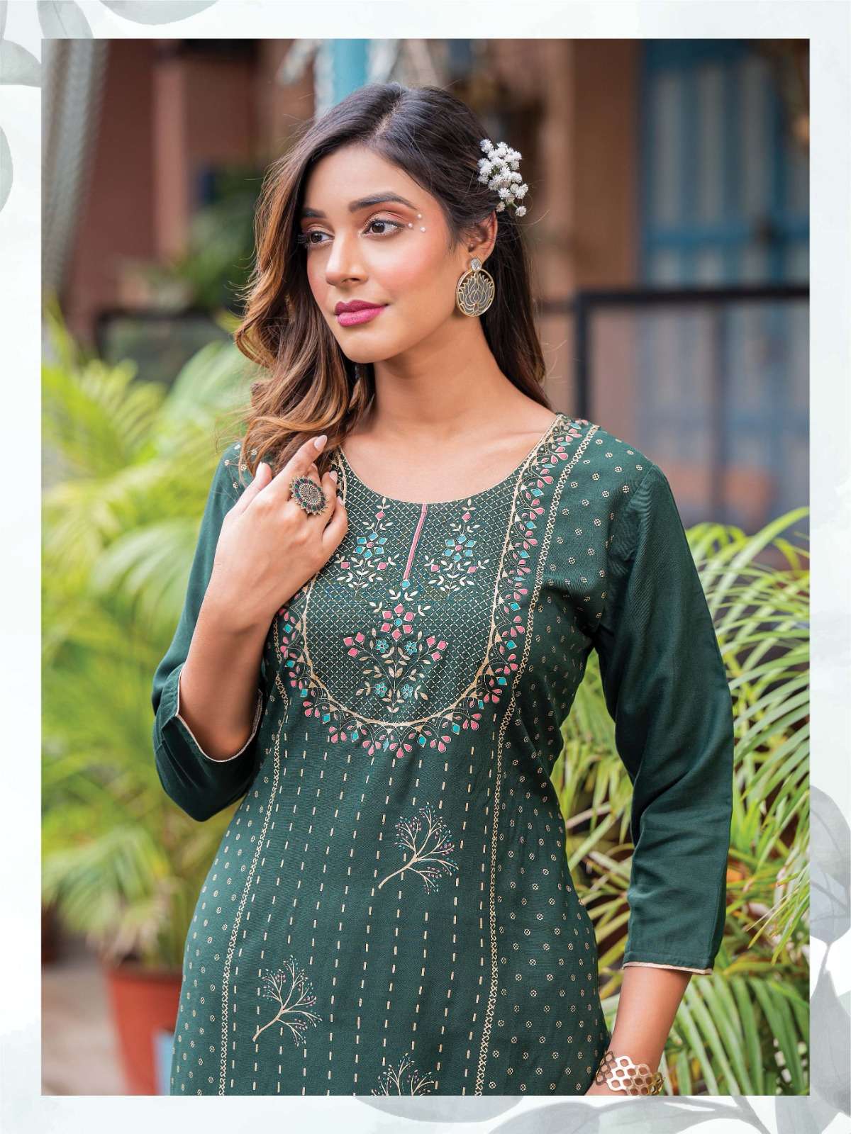 DESIGNER SHORT KURTI WITH CONCEPT EMBROIDERY & DETAILING Wholesale catalog