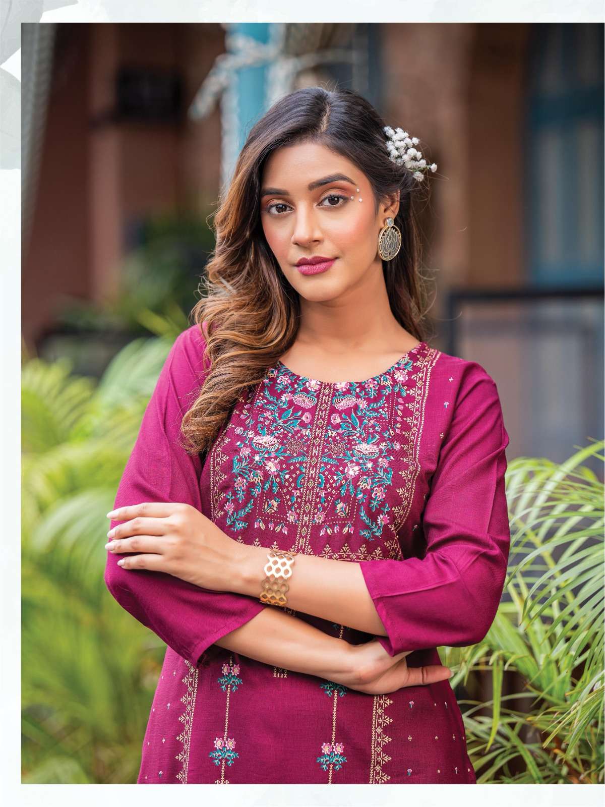 DESIGNER SHORT KURTI WITH CONCEPT EMBROIDERY & DETAILING Wholesale catalog