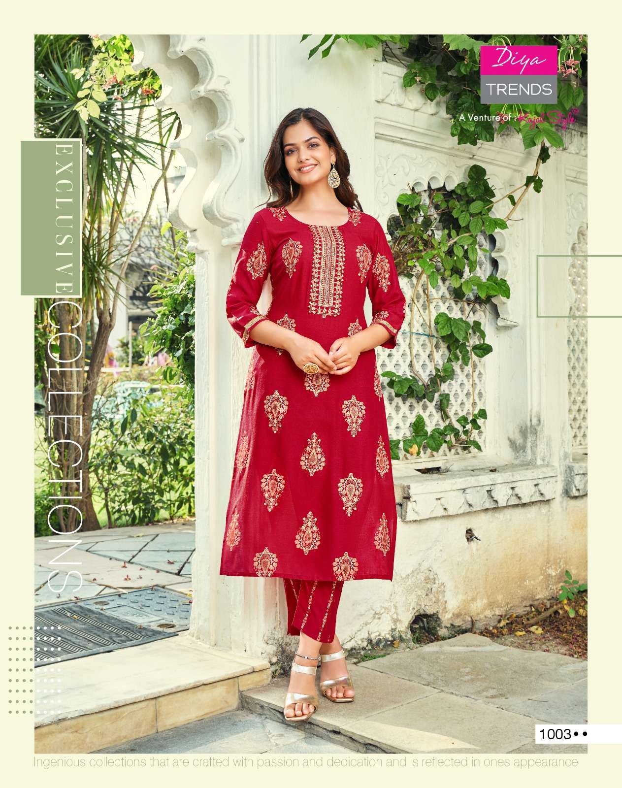 DIYA KAJAL STYLE ZOORI Vol - 2 Kurti Wholesale catalog
