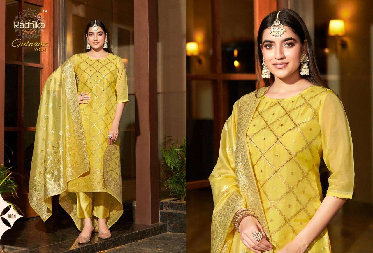 GULNAAZ VOL 1 ORGANZA WEAVING Wholesale catalog