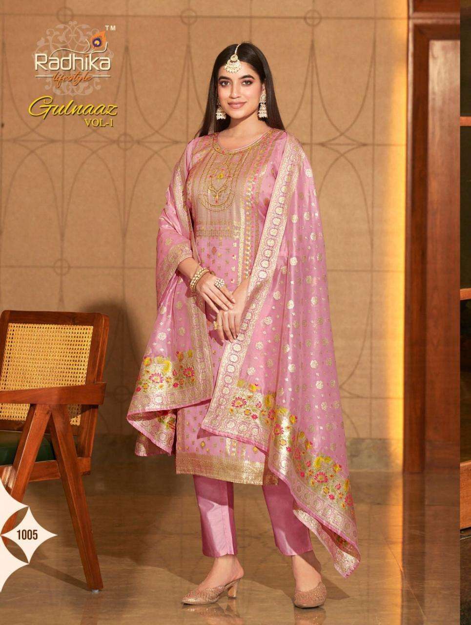 GULNAAZ VOL 1 ORGANZA WEAVING Wholesale catalog