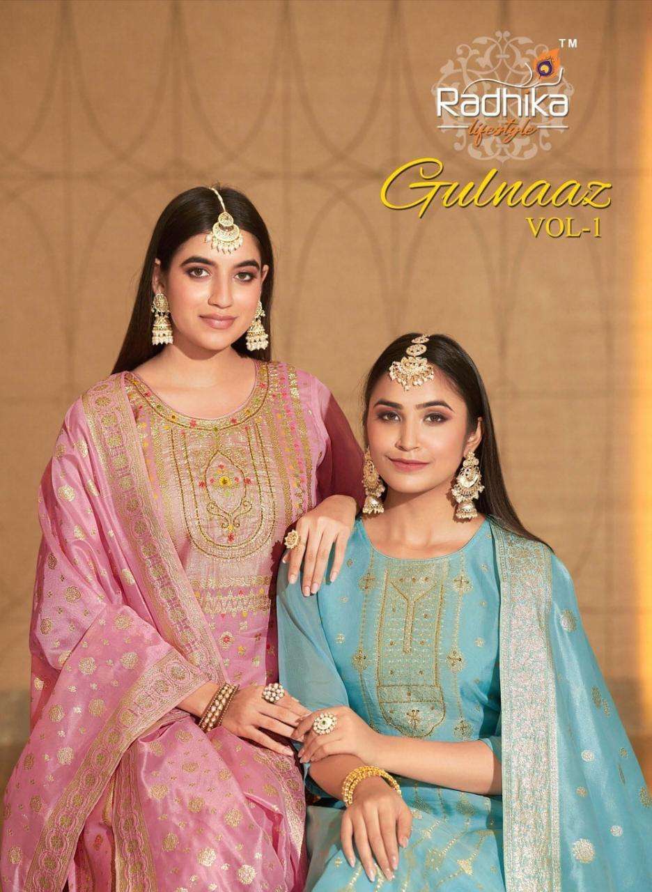 GULNAAZ VOL 1 ORGANZA WEAVING Wholesale catalog