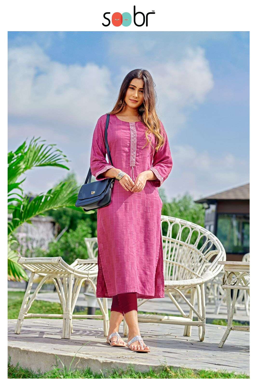 HIE SOOBR INDIGO RAYON KURTI WHOLESALE CATALOG